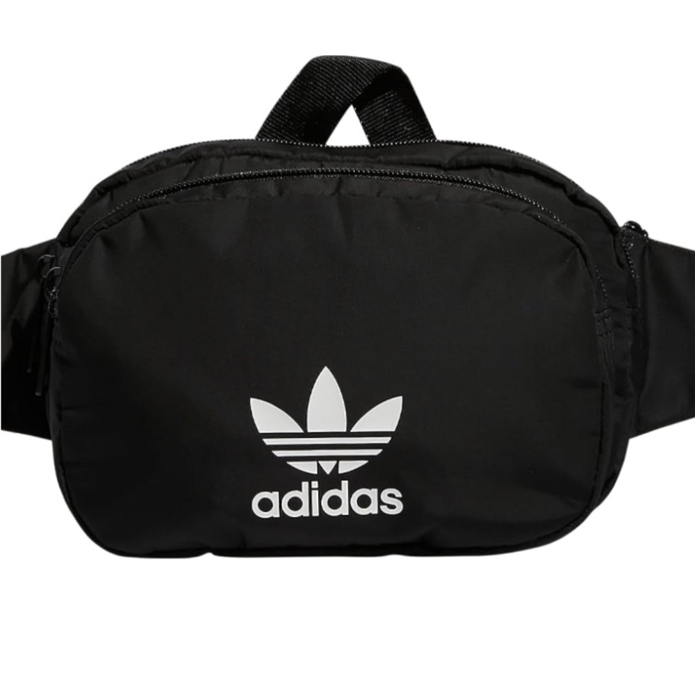 Adidas Black and White Belt Bag